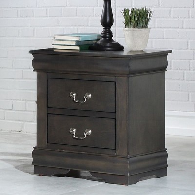 NicBex Nightstand with 2 Drawers,Modern Side Table with Storage Space and Wood Frame,Bedside Table for Bedroom,Living Room