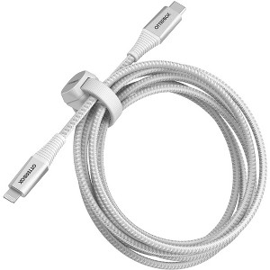 OtterBox Premium Pro Lightning to USB-C Fast Charge 2M/6.6FT Cable - (78-80891) Ghostly Paste (White) - 1 of 3