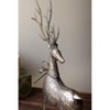 Rustic Distressed Metal Reindeer – 32 Inch Set of Two Figurines by Kalalou - 3 of 4