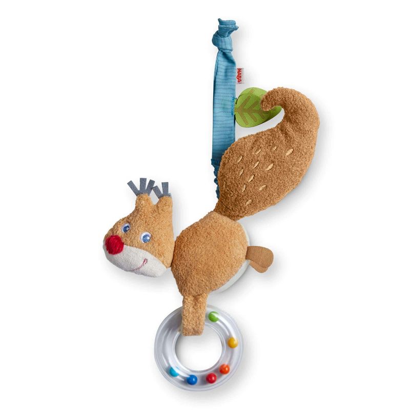 HABA Forest Friends Squirrel Dangling Figure Crib & Stroller Toy, 3 of 5