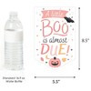 Big Dot of Happiness Pastel Halloween - Pink Pumpkin Baby Shower Bunting Banner - Party Decorations - Welcome Baby - 2 of 4