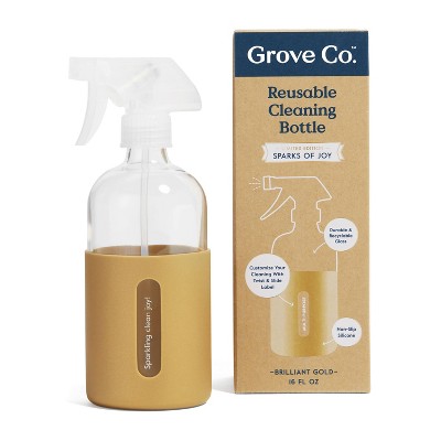 Grove Co. Reusable Cleaning Glass Spray Bottle - Sparks of Joy - 1ct