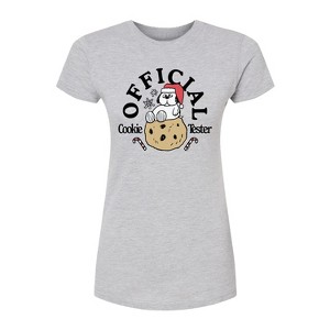 Women's - Peanuts - Official Cookie Tester Olaf Fitted Graphic T-Shirt - 1 of 3