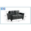 GDFStudio Klee Modern 6-Seater Velvet Upholstered Seating Set with Thick Cushions - 4 of 4