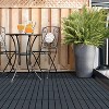 Multy Home LP 4pk 12"x12" Interlocking Deck Outdoor Tiles Flooring Black - 2 of 3