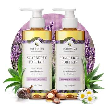 Tree To Tub Lavender Dry Hair Shampoo for Sensitive Scalp - Hydrating Shampoo for Women & Men Moisturizing Sulfate Free Shampoo (Pack of 2)
