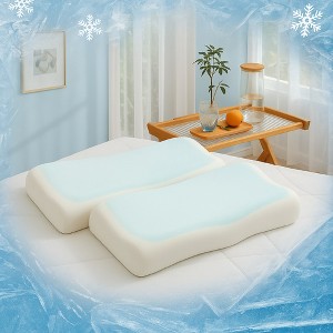 Peace Nest Cooling Gel-Infused Memory Foam Bed Pillows for Summer, Cool Touch for Hot Sleepers - 1 of 4