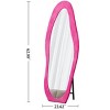 SEVOBAL Full Length Mirror 63" x 24" Flannel Wrapped Wooden Frame Irregular Wavy Design for Bedroom Living Room, Rose Pink, 63"*24"*3.34" - 3 of 4