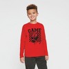 The Juniper Shop Retro Football Game Day Youth Long Sleeve Tee - 2 of 3