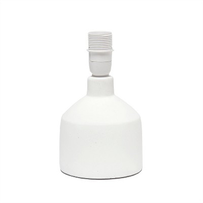Off-White Ceramic Mini Table Lamp with Fabric Shade