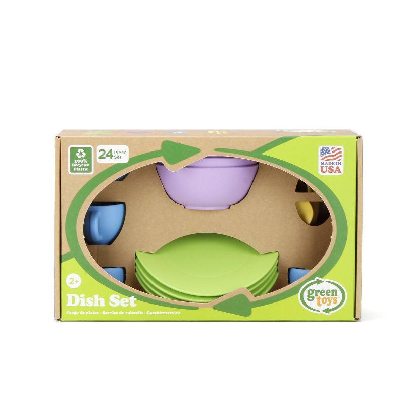 Green Toys Kitchen Role Play Dish Set, 4 of 6