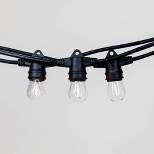Aurio 48' Inline Style E26 Patio Light Set with Black Wire