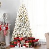 Artificial Trees Christmas Lit with 200 Warm Incandescent Lights, Prelit Christmas Tree with 498 Memory Wire Tips,Home Decoration-Maison Boucle - 3 of 4