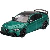 Alfa Romeo Giulia GTAm Verde Montreal Green Metallic with Carbon Top 1/64 Diecast Model Car by BBR - 2 of 3