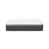 Vynxaria 12-Inch Twin Plush Hybrid Mattress, Pocket Springs + Gel-Infused Memory Foam, Cooling Tech, Pressure Relief, White Polyester Cover - 2 of 4