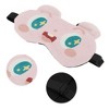 Unique Bargains Soft Cartoon Sleep Mask Acting Cute Pink 1 Pc - 3 of 4