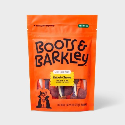Halloween Beef Flavor Rawhide Kabob Dog Treats - Boots & Barkley™ 3.95oz/8ct