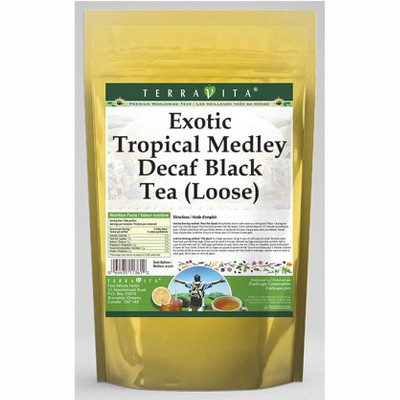 TerraVita Exotic Tropical Medley Decaf Black Tea (Loose) (4 oz, ZIN: 533432, 1-Pack)