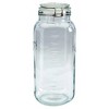 Mason Craft & More 3L Clamp Jars: Large Glass Canning Jar with Lid, Wide Mouth, Hand Wash, Clear, 101.4 oz Capacity - 2 of 4