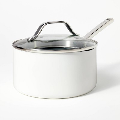Goodful 4.8qt Cast Aluminum, Ceramic Deep Cooker With Lid, Side Handle And  Long Handle : Target
