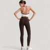 Anna-Kaci Active Women's Scoop Neck Racerback Sports Bra with Contrast Trim - 4 of 4