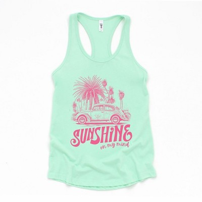 Simply Sage Market Women's Sunshine On My Mind Car Racerback Graphic Tank