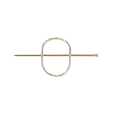 The Hair Edit Hoop & Pin Barrette - Soft Gold - 2pk : Target