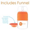 PopYum 5oz Anti-Colic Baby Bottle for Breast and Formula Feeding, Orange, #1 Slow Flow Nipple - 4 of 4