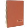 Global Printed Products 2025 Essential Planner 8.5" x 11" Brown Leather Cover - 4 of 4