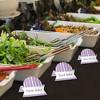Big Dot of Happiness Purple Stripes - Simple Party Decorations Tent Buffet Card - Table Setting Name Place Cards - Set of 24 - 3 of 4