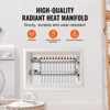 VEVOR 12-Branch Radiant Heat Manifold, 1/2" PEX Tubing Manifold, Stainless Steel PEX Manifold for Hydronic Radiant Floor Heating, Silver - 3 of 4