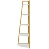 Lirago 5-Tier Corner Ladder Shelf-Compact Storage for Living Room Office or Balcony Gold - 2 of 4