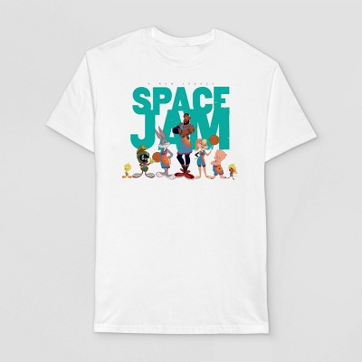 Men's Looney Tunes Space Jam Short Sleeve Graphic T-Shirt - White