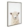 Kate & Laurel All Things Decor (Set of 3) Sylvie Animal Studio Black Nosed and Dorper Sheep Framed Canvas Wall Art Set by Amy Peterson - 3 of 4
