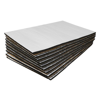 600cm x 100cm uxcell 394mil/10mm 64.5sqft Sound Deadening Heat Deadener Insulation Mat Intensive Alumium Foil Acoustic Barrier 236 x 39 
