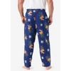KingSize Men's Big & Tall Novelty Print Flannel Pajama Pants - 3 of 4