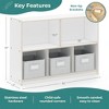Guidecraft EdQ 2-Shelf 5-Compartment Storage 30": Kids' Wooden Shelving for Books and Toys - Classroom Educational Furniture - 2 of 4