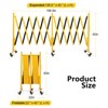 Metal Expandable Barricade Gate, Portable Retractable Fence Outdoor with Lockable Casters, Folding Security Barrier for Crowd Control, Events - 2 of 4