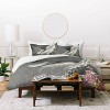 Deny Designs King Sarah Eisenlohr Spring Skiing Duvet Cover and Pillow Sham Black - 3 of 4