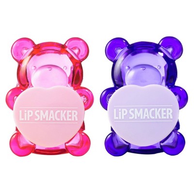 Lip Smacker Bear Lip Balm - Pink/Purple - 2pk