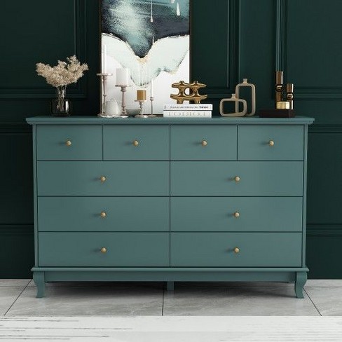 Fufu gaga Blue 10 drawer Dresser Chest Of Drawers Cabinet Target