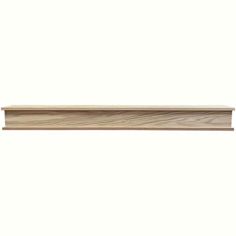 Mantels Direct Bisbee - Floating Fireplace Oak Hardwood Mantel Shelf Wooden Shelf - Made in the USA, 1 of 6