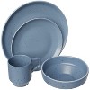 American Atelier Reactive 4-Piece Stoneware Place Setting, Coffee Mug, Bowl, Plate Set, Dinnerware Set, Microwave, Dishwasher Safe, Service for 1 - image 2 of 4