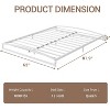 Low Bed Frame, Heavy Duty Metal Platform Full Bed Frame Low Profile, Mattress Foundation, No Box Spring Needed, Noise-Free, Non-Slip - 2 of 4