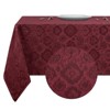 Kate Aurora Regency Collection Raised Jacquard Damask Fabric Tablecloth - 3 of 4