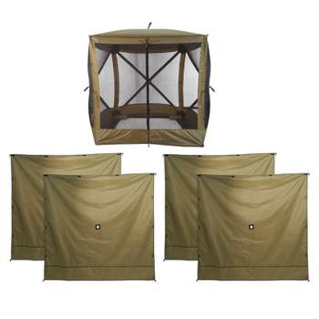 Clam Quick-Set Traveler Outdoor Screen Shelter w/Wind Panels (4 Pack), Green
