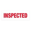 Tape Logic Pre-Printed Carton Sealing Tape "Inspected" 2.2 Mil 2" x 110 yds. Red T902P146PK - 2 of 3
