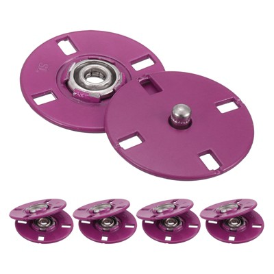 Unique Bargains Alloy Invisible Durable High Hardness Buckle Fasteners Press Studs Buttons 5 Pcs