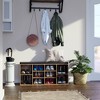 Shoe Storage Bench Shoes Organize with 10 Cushion and Cushion Seat - 3 of 4