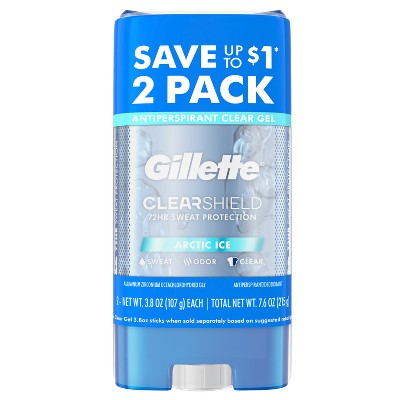 Gillette Clear Gel Antiperspirant Deodorant for Men - Arctic Ice - 3.8oz/2pk